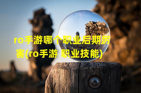 ro手游哪个职业后期厉害(ro手游 职业技能)